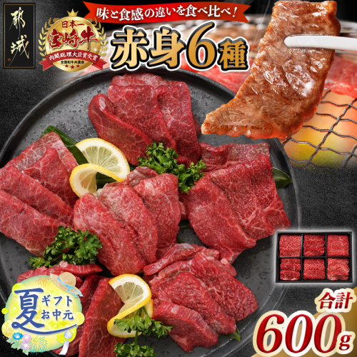 【お中元】宮崎牛赤身6種600g_16-2601-SG