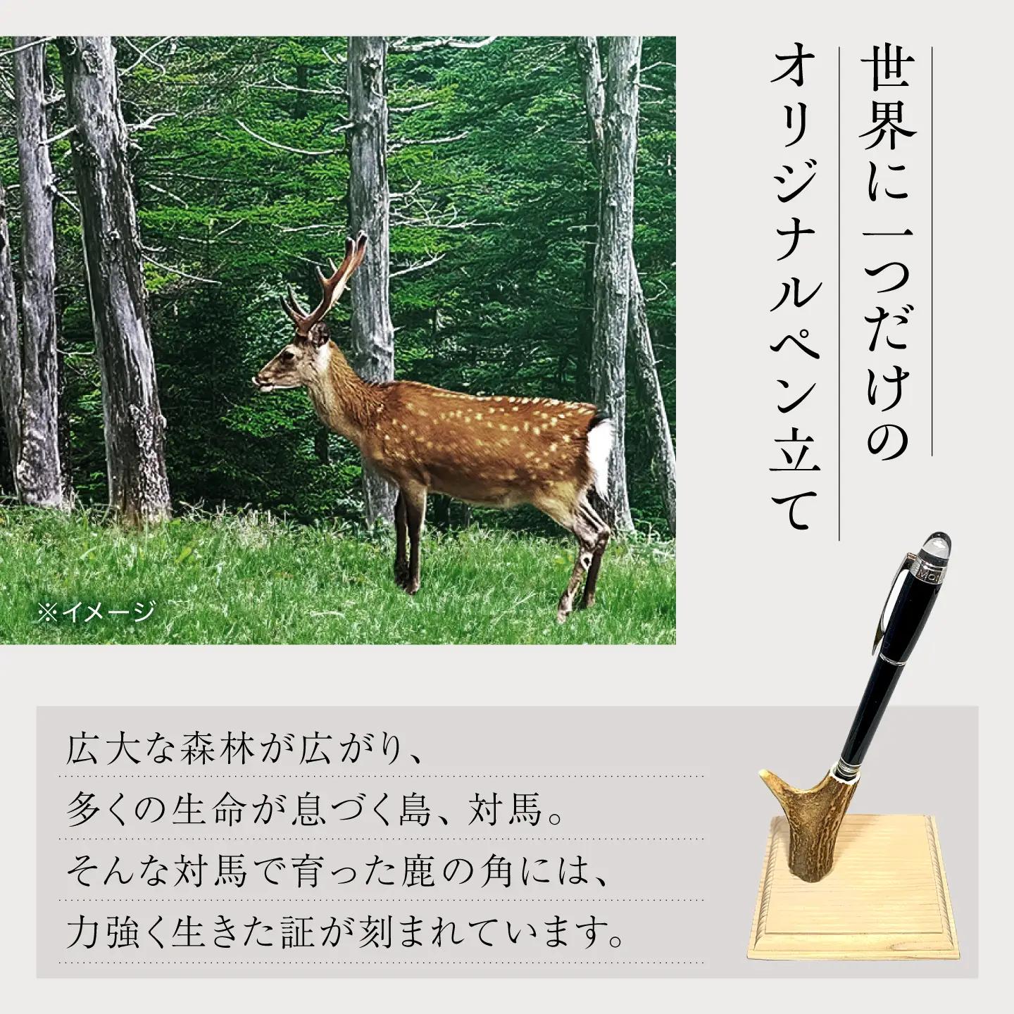 【1週間以内発送】対馬 の 鹿角 で作った ペン立て [WCN002]ハンドメイド 手作り 鹿 小物 文房具 雑貨  スピード発送 最速発送 最短発送
