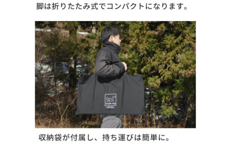 FUTURE FOX 焚き火サイドテーブル オリーブ［FF51-01］// たき火 キャンプ アウトドア フューチャーフォックス