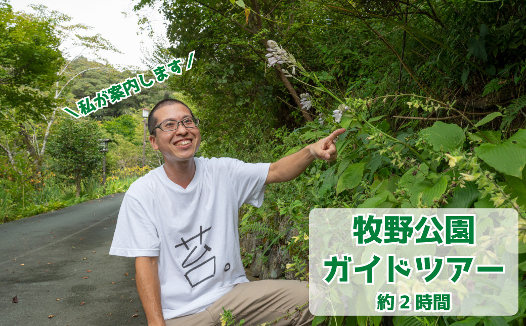 
牧野公園ガイドツアー 2時間コース 牧野富太郎ゆかりの植物 説明 10名以下 プライベートツアー案内チケット 山野草 植物 草木 コケオ 朝ドラらんまん
