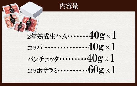 【定期便】南州農場 黒豚熟成生ハム４種食べ比べセット（連続3回）（3278）