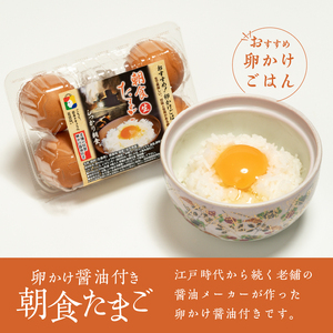 こだわりの卵「イーハトーヴの四季」と卵かけ醤油付き「朝食たまご」のセット【冷蔵】 [J0017]