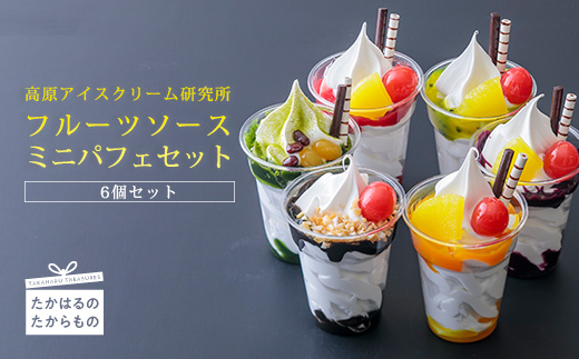 高原アイスクリーム研究所 『ミニパフェ』(6個セット) 　 TF0299