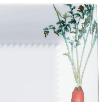 ふるさと納税 みよし市 ノリタケ【京香旬彩】23cmスクエアプレート(金時人参) |  | 01