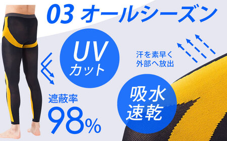 【Mサイズ】【2色セット】Runtage スポーツタイツ アスリートランナーPRO version2 十分丈【イイダ靴下株式会社】[HBB021] 靴下 運動用