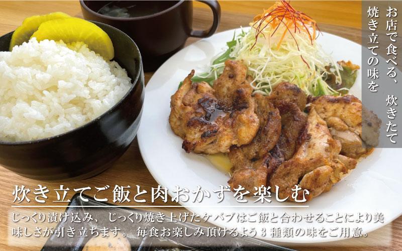 絶品ケバブチキンステーキ3種(計10パック) と ごはん 10パック