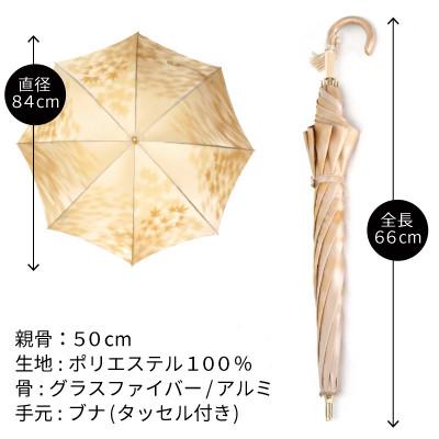 ふるさと納税 西桂町 婦人長傘 こもれび(カエデ・イエロー)槙田商店の傘職人が作るシンプルで上品な日本製の晴雨兼用高級日傘 |  | 03