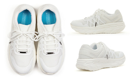 FEATHER STEP   FS-01日本製 スニーカー ダブルラッセル WHITE 26.5cm