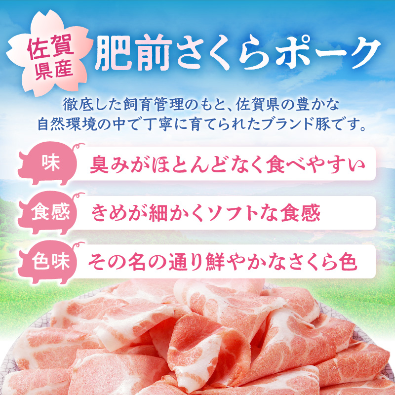佐賀県産 豚肉 肥前さくらポーク 豚ロールステーキ 80g×12個 180-L046