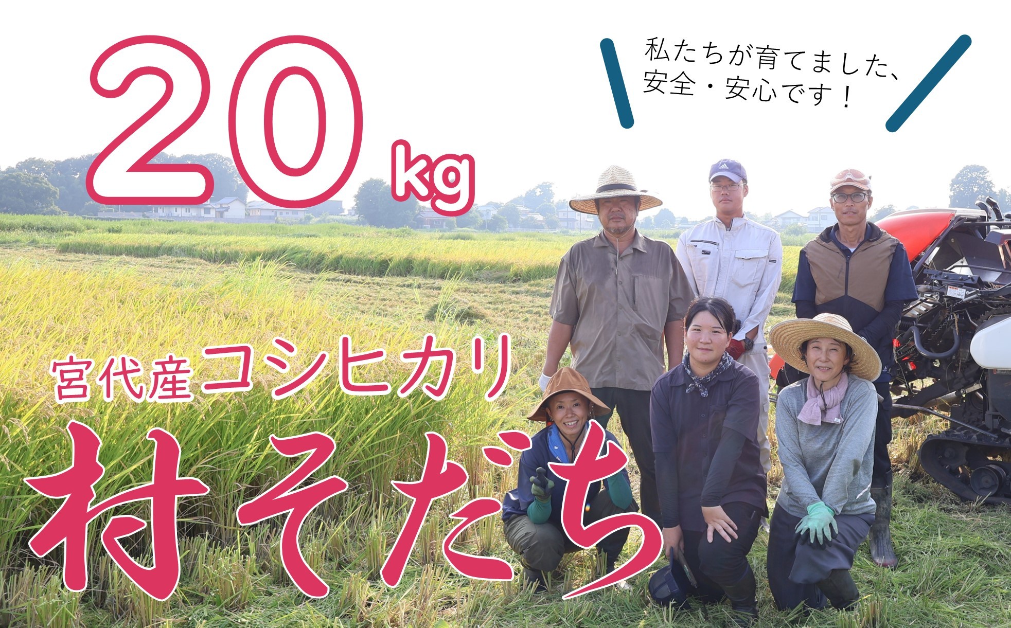 
            【宮代町】新しい村で育てた  コシヒカリ「村そだち」令和７年産新米 ２０ｋｇ
          