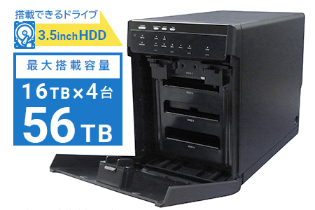 【067-02】 ロジテック 外付けHDDケース 4BAY Type-C対応 LHR-4BNHUC