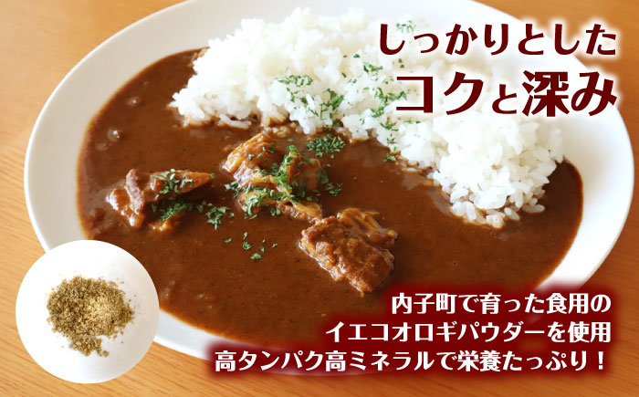 愛媛大学共同企画 イエコオロギパウダー うちこおろぎスープカレー4個セット／国産牛肉 タンパク質 食物繊維 鉄分 亜鉛 保存食 防災 内子町【株式会社ヒューネット風の谷うちこおろぎファーム】 [BKB