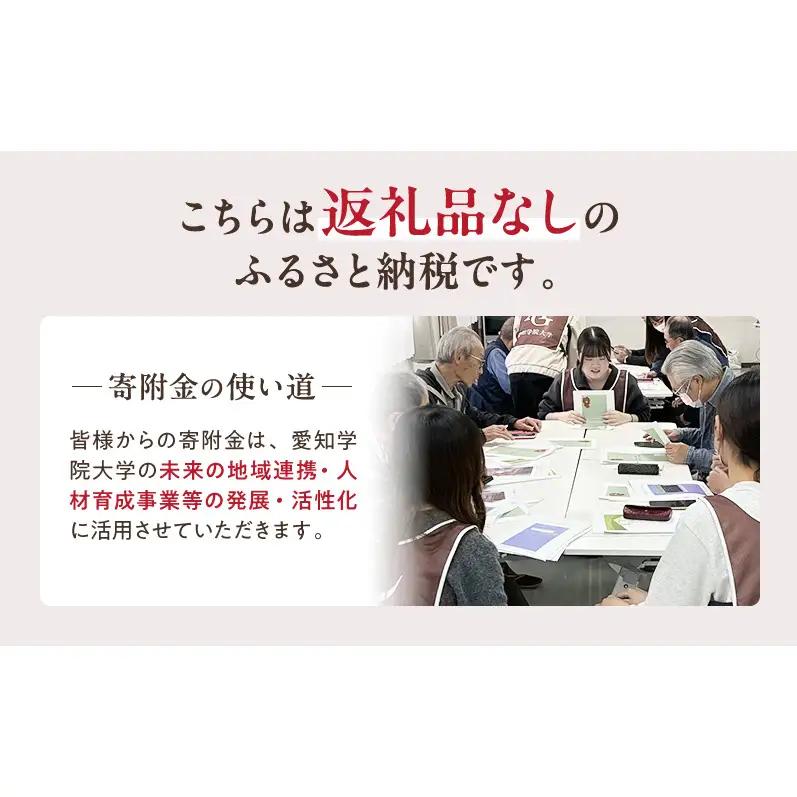 【返礼品なし】大学等連携事業補助制度 (愛知学院大学) 5,000円 大学 教育 教育支援 愛知県 日進市