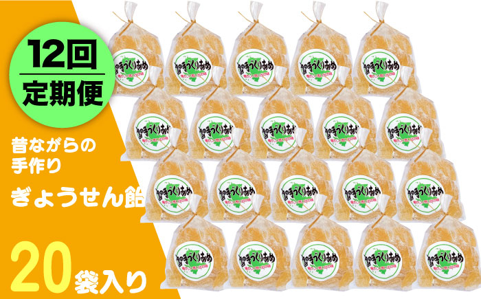 
            【全12回定期便】昔ながらの手作り ぎょうせん飴 20袋 [JDB278]   100000 100000円 10万円
          