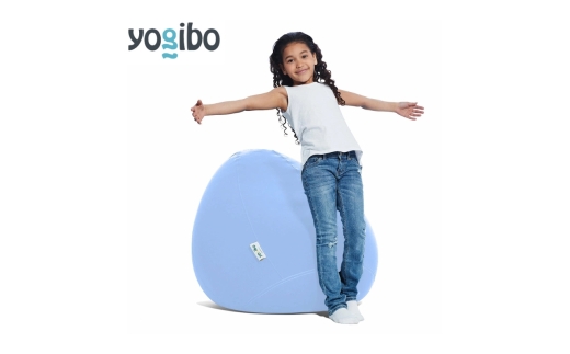 Yogibo Drop ペールブルー 青  ヨギボー ヨギボードロップ ビーズクッション クッション ビーズ 家具 インテリア ソファ ソファー ビーズチェア 持ち運び 大阪 大阪府 岸和田市[№5385-1511]
