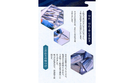 さば 骨なし 無添加 塩さば 切身 60g × 12枚 (4枚入り3セット)【nss507B】
