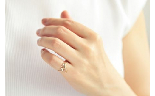 Mimosa K10 シトリン Pinky Ring レディース ジュエリー アクセサリー【1号～9号】 ピンキー りんぐ ring レディース シンプル 一点もの おしゃれ かわいい プレゼント ギ