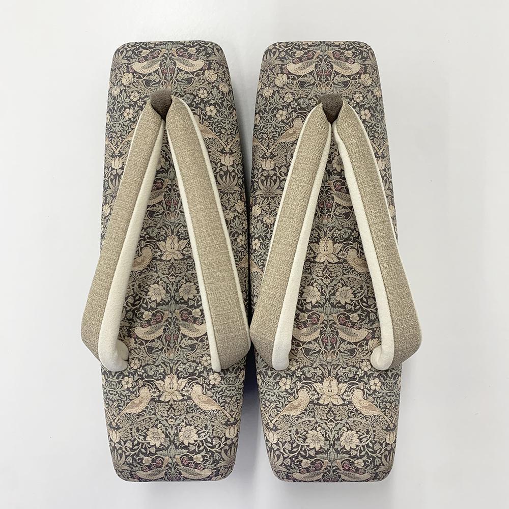 【京都丸紅】V&A草履（Mサイズ/ブラウン） 261009_A-UU003VC02