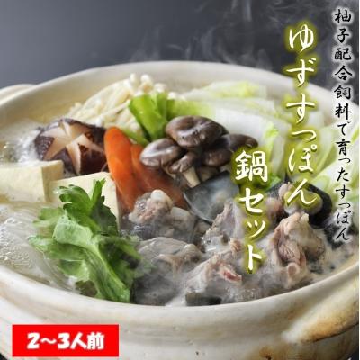 ふるさと納税 西都市 西都市ブランドすっぽん【ゆずすっぽん】すっぽん鍋セットM(2〜3人前)【先行受付】[1802]