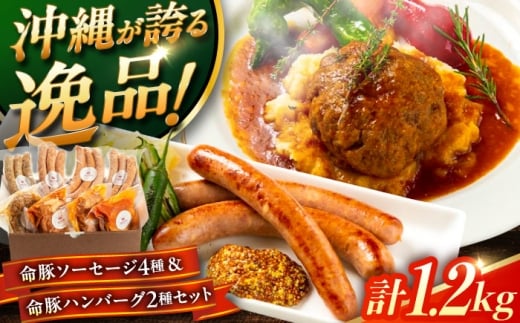 ソーセージ  『命豚ソーセージ4種＆命豚ハンバーグ2種セット』 豚肉 ハンバーグ ソーセージ 詰め合わせ お取り寄せ 国産 ギフト 冷凍 沖縄市 / DELICATESSEN NUCHIBUTA[BCAR002]