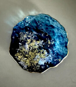 豆皿 口金ロック グラデーションブルー ［NF162］