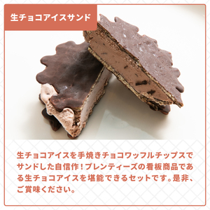 湘南茅ヶ崎の人気店 プレンティーズの生チョコアイスサンド のし有