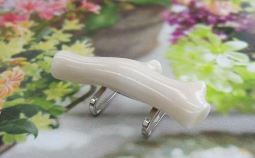 珊瑚職人館の珊瑚の帯留45