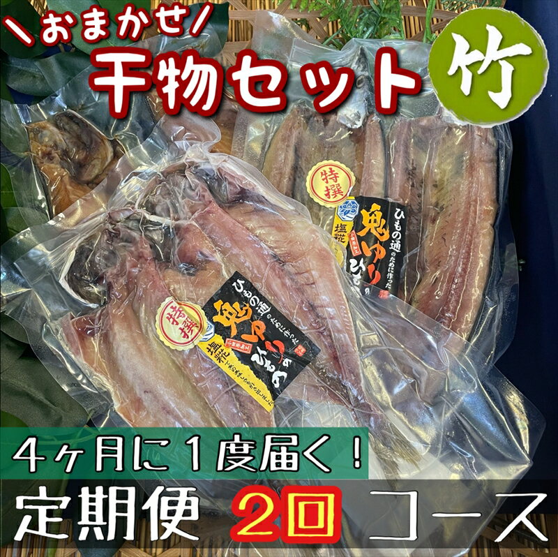 【ふるさと納税】【4ヶ月に1回定期便2回】厳選！小田原の旬の干物セット 竹【 まぐろや 神奈川県小田原市 】