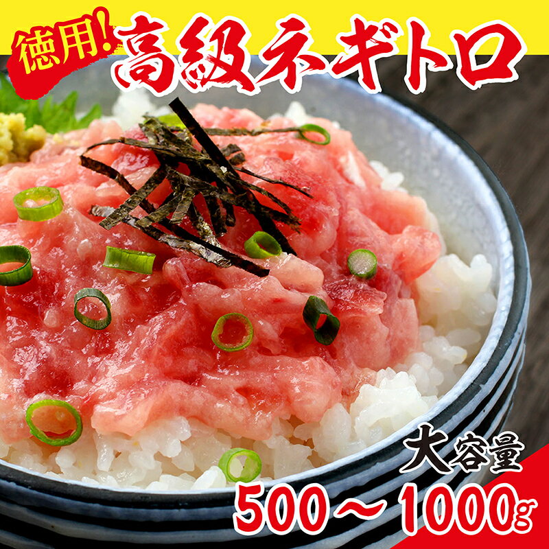【ふるさと納税】厳選粗びき ネギトロ 500g～1kg 送料無料 福井県越前市 ねぎとろ まぐろたたき 丼 手巻き寿司 鮪 マグロ 天然まぐろ（18209）
