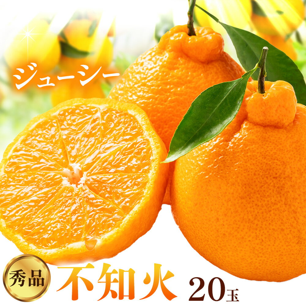 【ふるさと納税】柑橘 秀品 不知火 ( デコポン ) と同品種 約2kg（ 20玉 ） 垣内農園 《2月上旬-2月下旬頃出荷》和歌山県 日高川町 果物 フルーツ しらぬい デコポン と同品種
