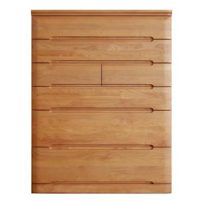 ふるさと納税 大川市 チェスト プラム 幅102 6段 奥行44 アルダー材 ナチュラル色 桐たんす 大川家具