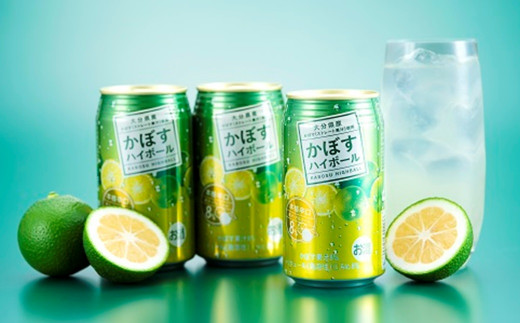 【定期便3回】かぼすハイボール 340ml×24本×3回 | お酒 酒 アルコール アルコール8％ 大分県産かぼす使用 チューハイ かぼすサワー かぼす カボス ハイボール 定期 定期便 大分県 中津