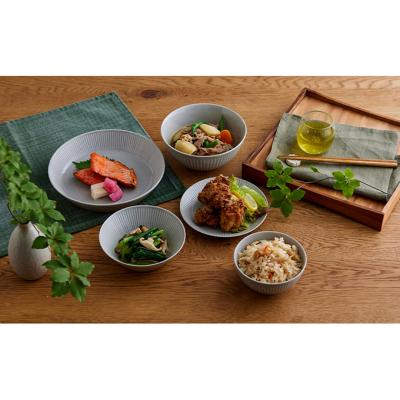 ふるさと納税 大河原町 食器 5点セット MNW-5S グレー 電子レンジ 食洗器対応 磁器 新生活[53752017] |  | 02