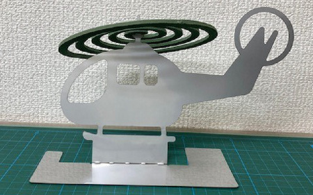 IS-4&a 蚊取り線香ホルダー ヘリコプターとラフタークレーン