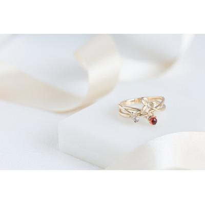 ふるさと納税 藤沢市 K10 Strawberry ガーネット トパーズ Ring(5号)