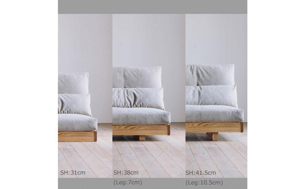 〈HIRASHIMA〉天然無垢材 ふっくらと全身を包む ハイバックスタイルのソファ LIBERIA PLUS Sofa 140 ウルトラスエードHP