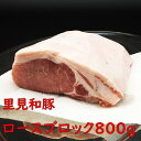 【ふるさと納税】 豚肉 里見和豚 とんかつ用 ロースブロック 800g 真空パック 白色トレイ不使用