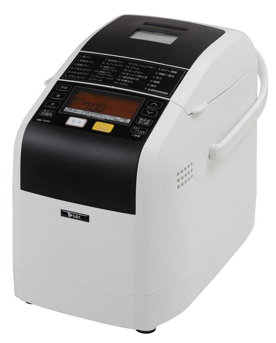 
            【12月発送】ホームベーカリー ふっくらパン屋さん 1.5斤 ホワイト（HBK-152W）｜手作りパン パン焼き器 ふんわり食パン ブレッド ベーカリー 信州 長野県
          