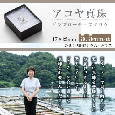 ふるさと納税 佐伯市 アコヤ真珠 ピンブローチ 梟 (5.5mm珠) |  | 03