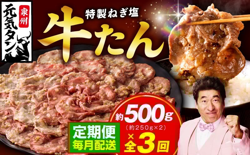 
                  ねぎ塩 牛たん 定期便 500g×全3回 牛タン 牛肉 焼肉用 薄切り 訳あり サイズ不揃い【毎月配送コース 牛タン 牛肉 焼肉 BBQ 薄切り ぎゅうたん スライス 訳あり サイズ不揃い 期間限定 家計応援】 
                