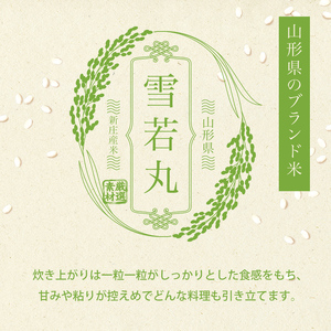 令和7年産 先行予約 雪若丸 無洗米 5kg×2 計10kg【最上ノ米蔵】 山形県産 こめ お米 米 白米 F3S-2492