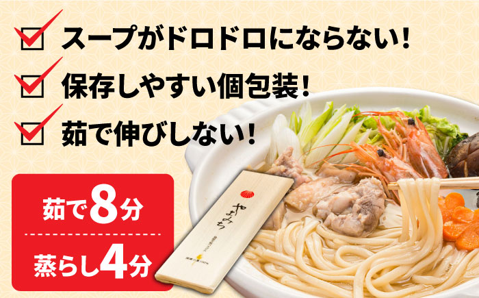 島原 手延べうどん 山道うどん 国産小麦100％ 160g×30袋 4.8kg / 麺 乾麺 うどん / 南島原市/ そうめんの山道 [SDC011]