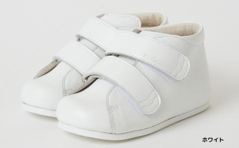 ちいくっく?〈あるく機能が目覚めるくつ〉(プレーン) (サイズ：13.5cm、カラー：ホワイト)