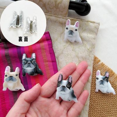 ふるさと納税 京都市 【ヒロミ・アート】フレンチブルドッグブローチ(パンチ) |  | 02