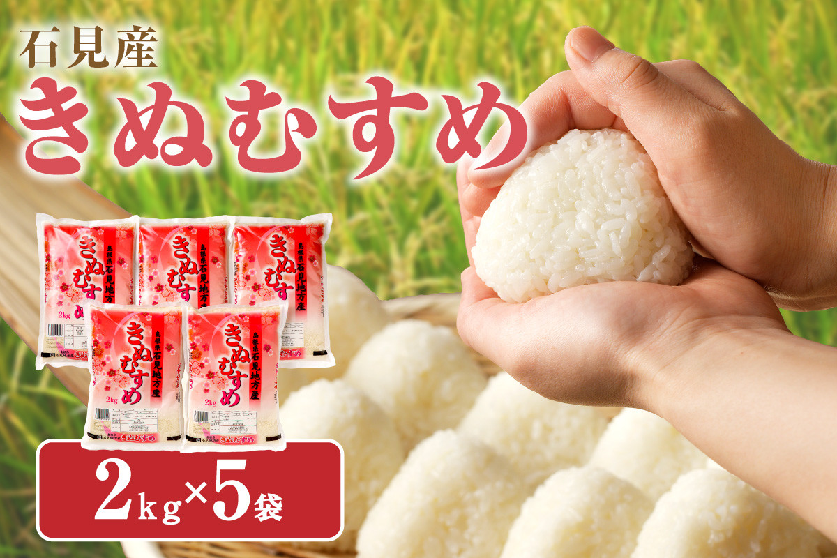 
            【スピード発送】【令和6年産】石見産きぬむすめ２kg×５袋 お取り寄せ 特産 お米 精米 白米 玄米 ごはん ご飯 コメ 米 10キロ 10kg 小分け 【278】
          