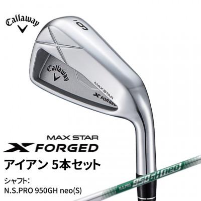 ふるさと納税 柏市 ゴルフクラブ キャロウェイ X FORGED MAX STAR 5本 950GH neo(S)