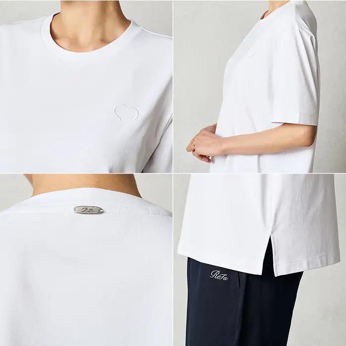 【ブラック M】ReFa バイタルテック コンフォートジャージー クルーネックTシャツハートコレクション　Aira#3 mono