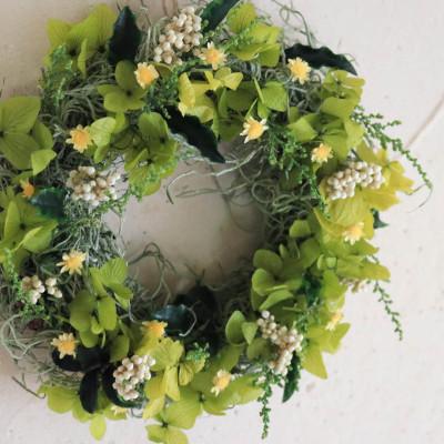 ふるさと納税 上富良野町 富良野花七曜 フェアリーミニリース イエロー 直径約16〜19cm プリザーブドフラワー |  | 02