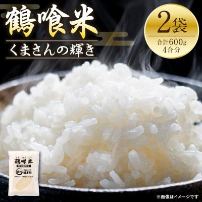 ふるさと納税 八代市 《令和7年産》 鶴喰米 精米300g(2合分) ×2袋 くまさんの輝き_094-6122-A