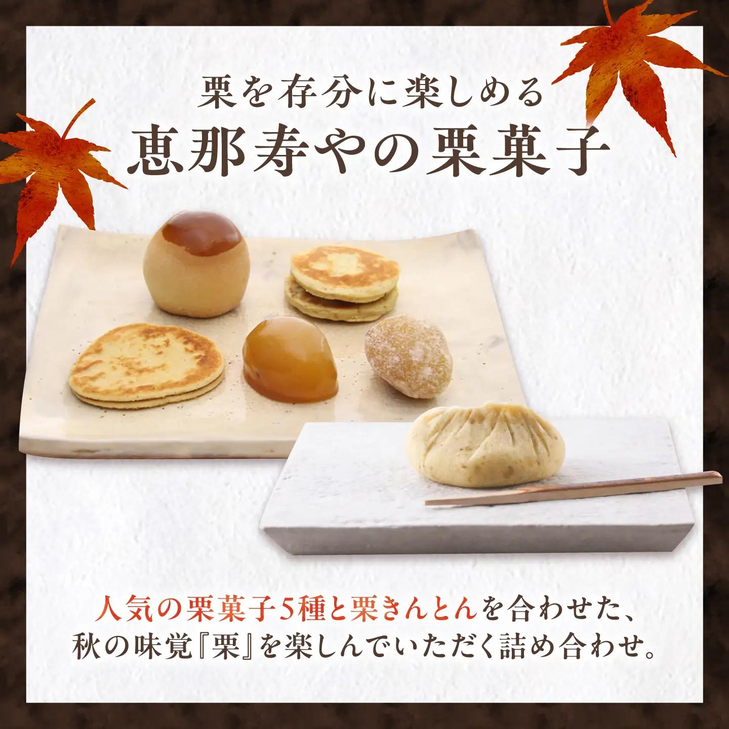 【先行予約】【着日指定可】 栗きんとん6個と栗菓子5種類 / 恵那市 / 恵那寿や [AUAS010]